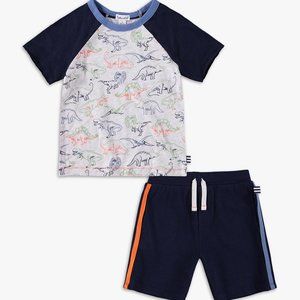 Splendid Dino Raglan Tee/Short Set 6-12 - NWT